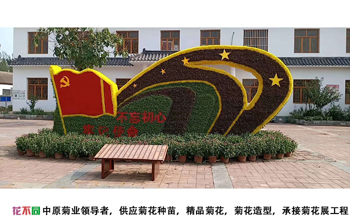 南陽菊花展造型現(xiàn)場(chǎng)實(shí)拍圖